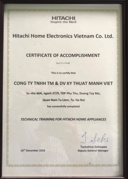 Giới thiệu Hitachi Mạnh Việt